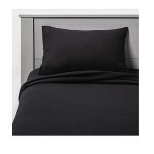 King Jersey Sheet Set Black - Room Essentials
